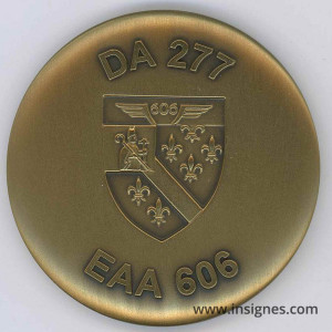 Détachement Air 277 EAA 606 Varennes sur Allier Médaille de table 65 mm (bronze)