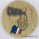 Ecole de Chatellerault Club Sportif des Armées et de la Défense CSAD Médaille de table 60 mm