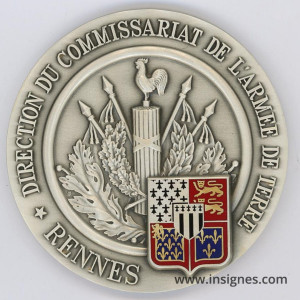 Direction du Commissariat DIRCAT RENNES Médaille de table 70 mm