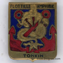 Flottille Amphibie TONKIN N° Insigne Marine Indochine Arthus-Bertrand Paris